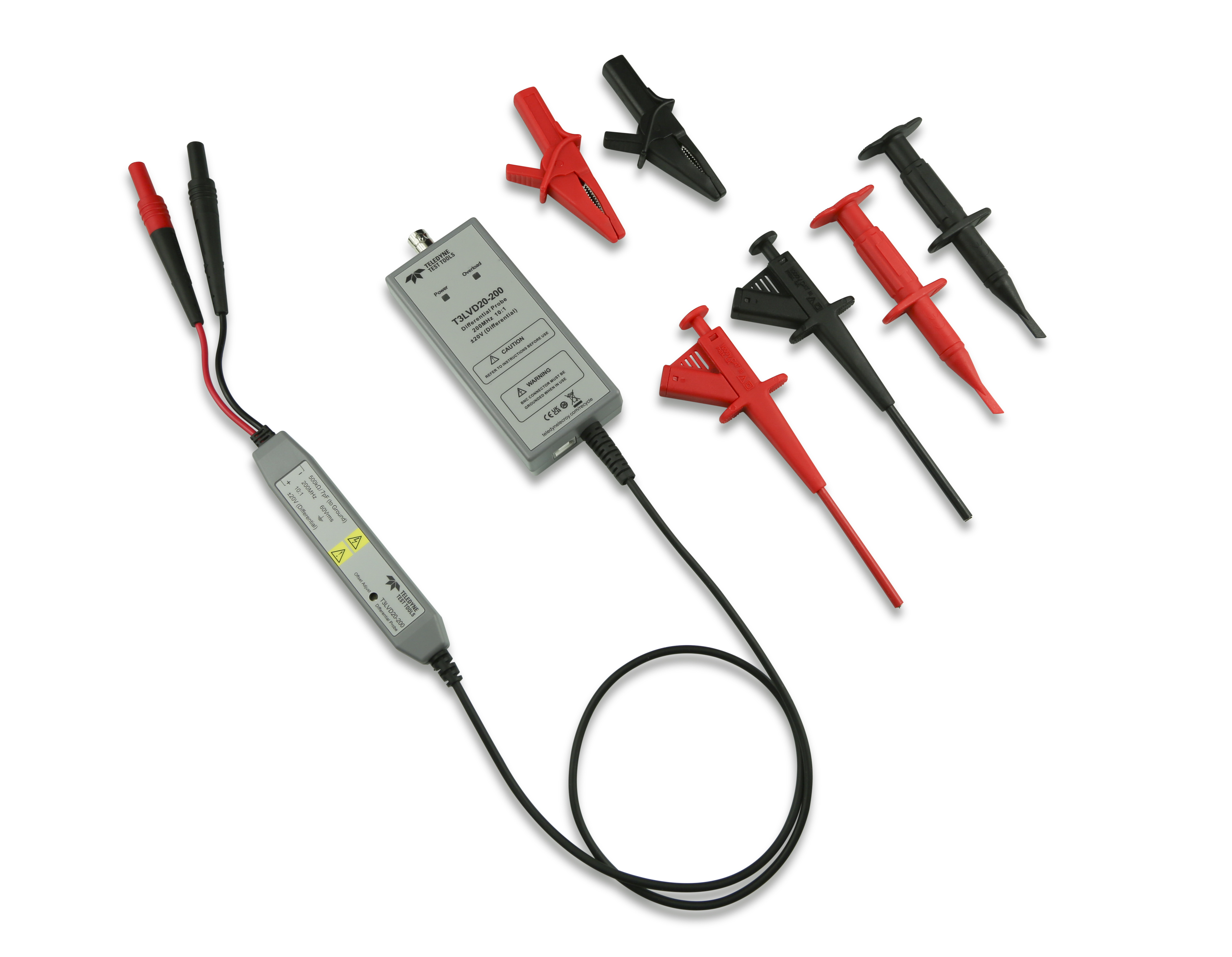 Teledyne Test Tools Low Voltage Differenztastkopf T3LVD20-200, 20 V, 200 MHz