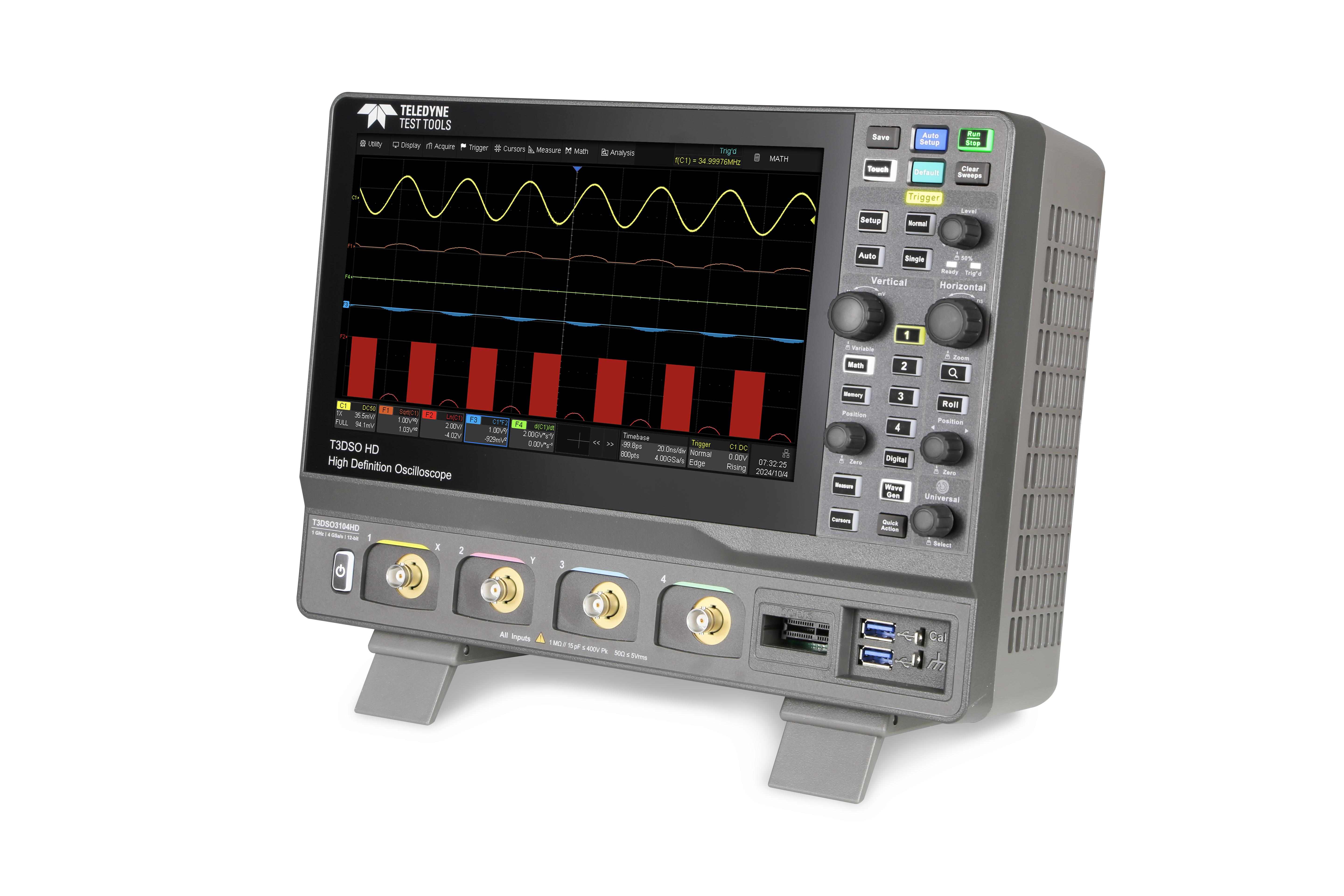 Teledyne Test Tools T3DSO3024HD - 200 MHz, 4 Kanal, 12-Bit